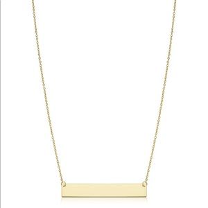 10k Gold Bar Necklace